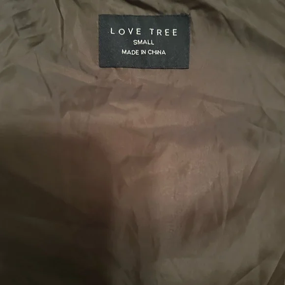 Love Tree Quilted Khaki Puffer Jacket - Picture 12 of 15